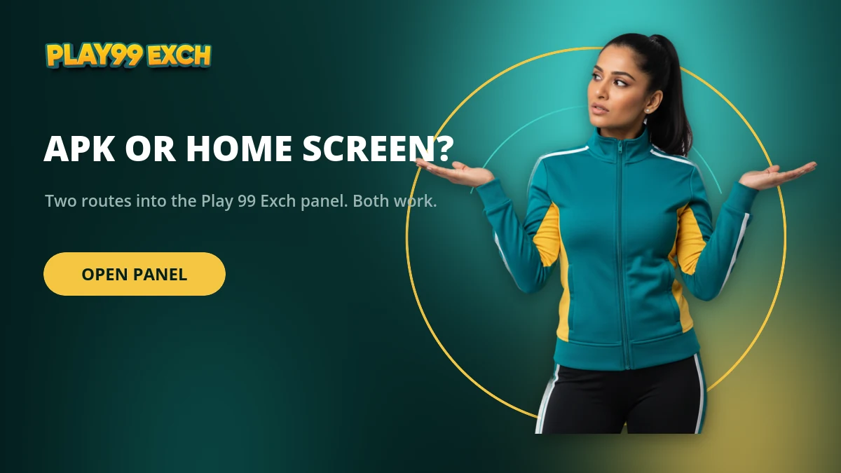 Comparing the Play 99 Exch app APK with the browser home screen shortcut
